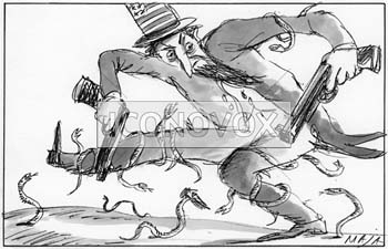 Terrorisme, dessin de Maja, réf. 0006-0066