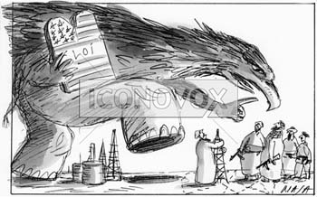 États-Unis et pays arabes, dessin de Maja, réf. 0006-0067
