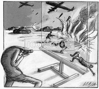 L'art du reportage, dessin de Maja, réf. 0006-0068