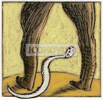 Sans-papiers (abécédaire), dessin de Maja, réf. 0006-0078