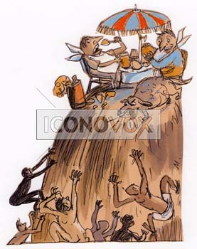 Les inégalités et migrations, dessin de Maja, réf. 0006-0111