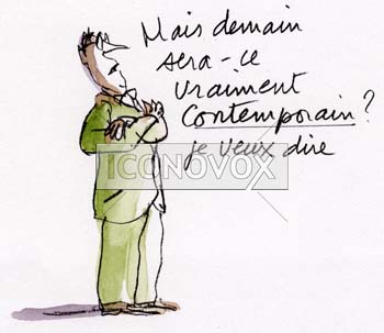 Demain sera-ce contemporain?, dessin de Maja, réf. 0006-0137
