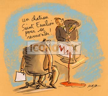 Baisse des valeurs, dessin de Maja, réf. 0006-0147