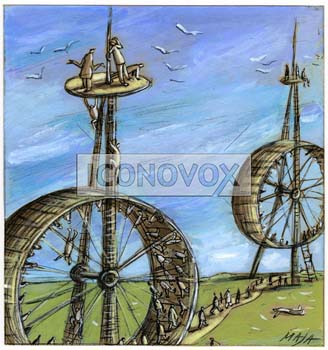 La défection sociale, dessin de Maja, réf. 0006-0199