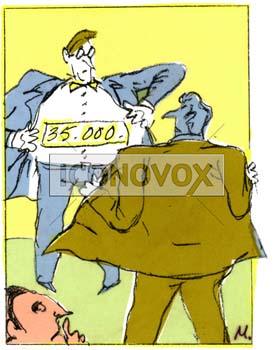 Vous gagnez combien ?, dessin de Maja, réf. 0006-0271