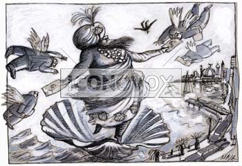 Le Shelltanat de Dubaï, dessin de Maja, réf. 0006-0296