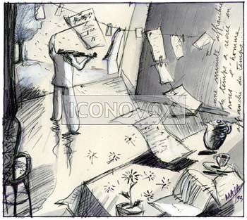 Proust, dessin de Maja, réf. 0006-0323