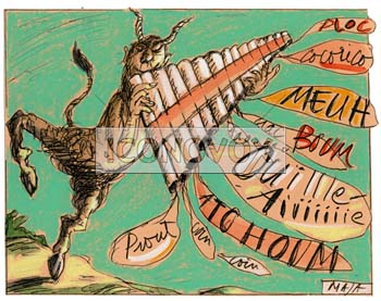 Dictionnaire des onomatopées, dessin de Maja, réf. 0006-0326