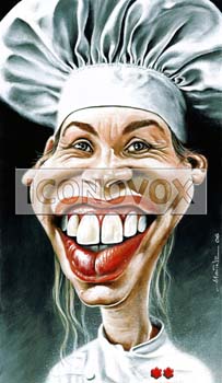 Hélène Darroze, caricature de Moine, réf. 0045-0028