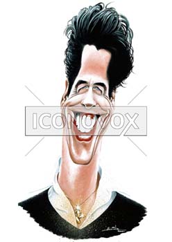 Hugh Grant, caricature de Moine, réf. 0045-0029