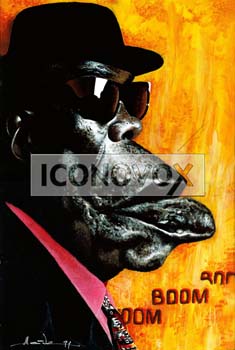 John Lee Hooker, caricature de Moine, réf. 0045-0039