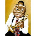Wynton Marsalis, caricature de Moine, r&eacute;f. 0045-0070
