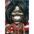 Michelle Obama, caricature de Moine, r&eacute;f. 0045-0082