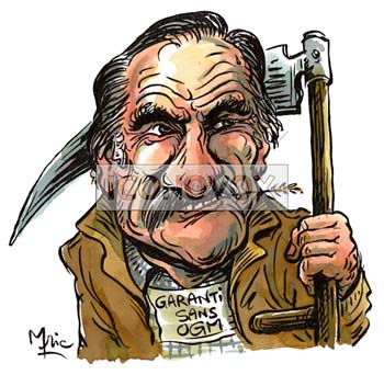 Noël Mamère, caricature de Mric, réf. 0041-0007
