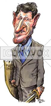 Philippe de Villiers, caricature de Mric, réf. 0041-0011
