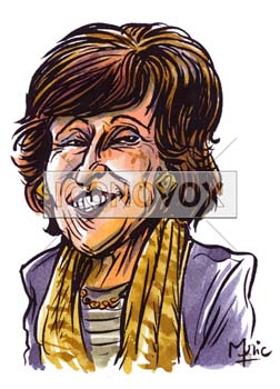 Édith Cresson, caricature de Mric, réf. 0041-0016