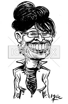 Sarah Palin, caricature de Mric, réf. 0041-0022