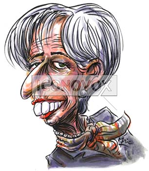 Christine Lagarde, caricature de Mric, réf. 0041-0024