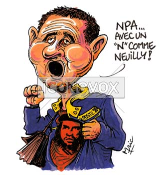 Olivier Besancenot, caricature de Mric, réf. 0041-0029