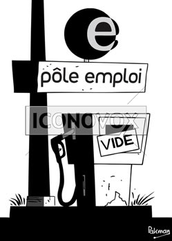 Pôle emploi, dessin de Pakman, réf. 0074-0018