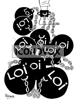 Loi, dessin de Pakman, réf. 0074-0029