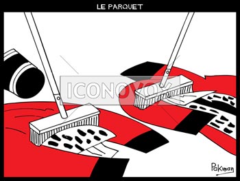 Le parquet, dessin de Pakman, réf. 0074-0031