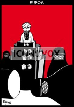 Burqa, dessin de Pakman, réf. 0074-0033