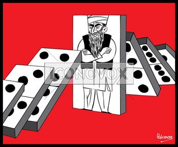 Effet omino Printemps arabe, dessin de Pakman, réf. 0074-0035