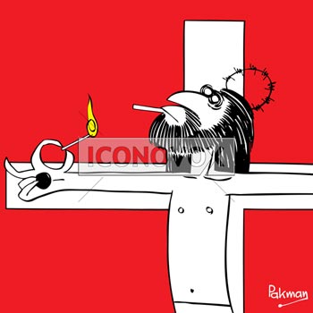 Jesus, dessin de Pakman, réf. 0074-0038