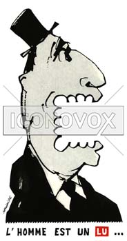 l'homme est un "Lu"...pour l'homme, dessin de Phillipe, réf. 0011-0063