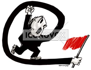 Cours, camarade !..., dessin de Phillipe, réf. 0011-0262