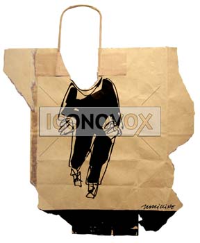 Mis en sac, dessin de Phillipe, réf. 0011-0305