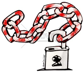Réaction en chaîne, dessin de Phillipe, réf. 0011-0387