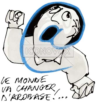 L'arobase, dessin de Phillipe, réf. 0011-0398