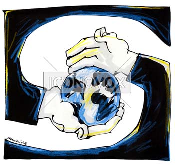 Planète bleue, dessin de Phillipe, réf. 0011-0456
