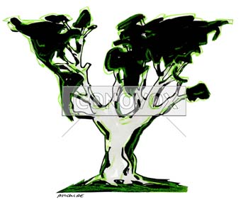 Planète verte, dessin de Phillipe, réf. 0011-0457
