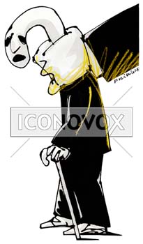 Coup de canne, dessin de Phillipe, réf. 0011-0525