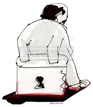 Ecroué, dessin de Phillipe, réf. 0011-0564