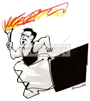 Flamme, dessin de Phillipe, réf. 0011-0583