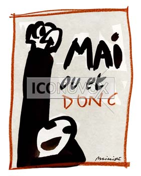 Mai, ou et donc, dessin de Phillipe, réf. 0011-0584