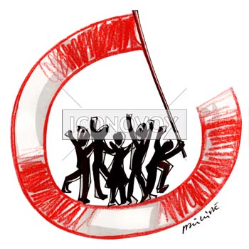 Salut commun, dessin de Phillipe, réf. 0011-0656