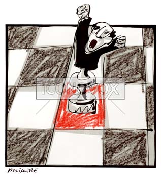 Echec, dessin de Phillipe, réf. 0011-0664