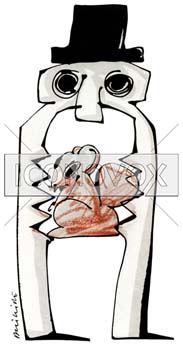 Petit épargnant, dessin de Phillipe, réf. 0011-0672