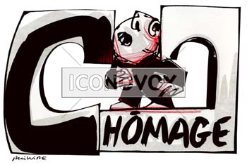 Chômage, dessin de Phillipe, réf. 0011-0675