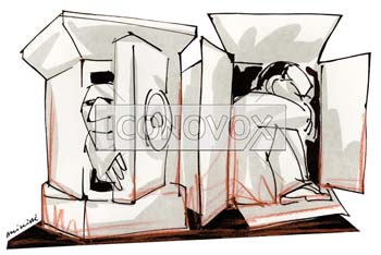 Carton fort, dessin de Phillipe, réf. 0011-0701