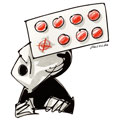Effet ind&eacute;sirable, dessin de Phillipe, r&eacute;f. 0011-0721