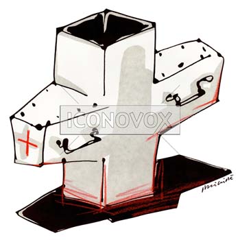 Maladie nosocomiale, dessin de Phillipe, réf. 0011-0725