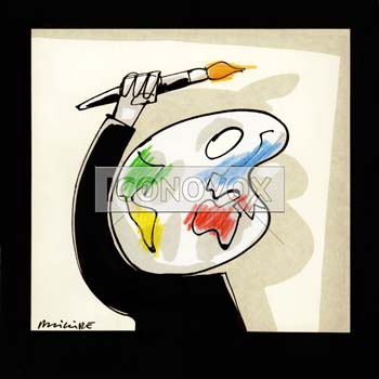 Palette, dessin de Phillipe, réf. 0011-0727