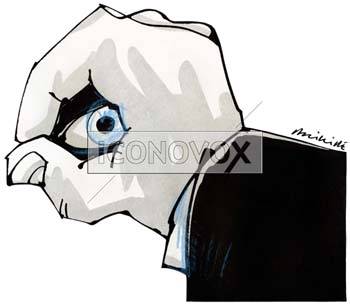 Vidéo-surveillance, dessin de Phillipe, réf. 0011-0748