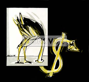 Les dessous de la crise, dessin de Phillipe, réf. 0011-0773